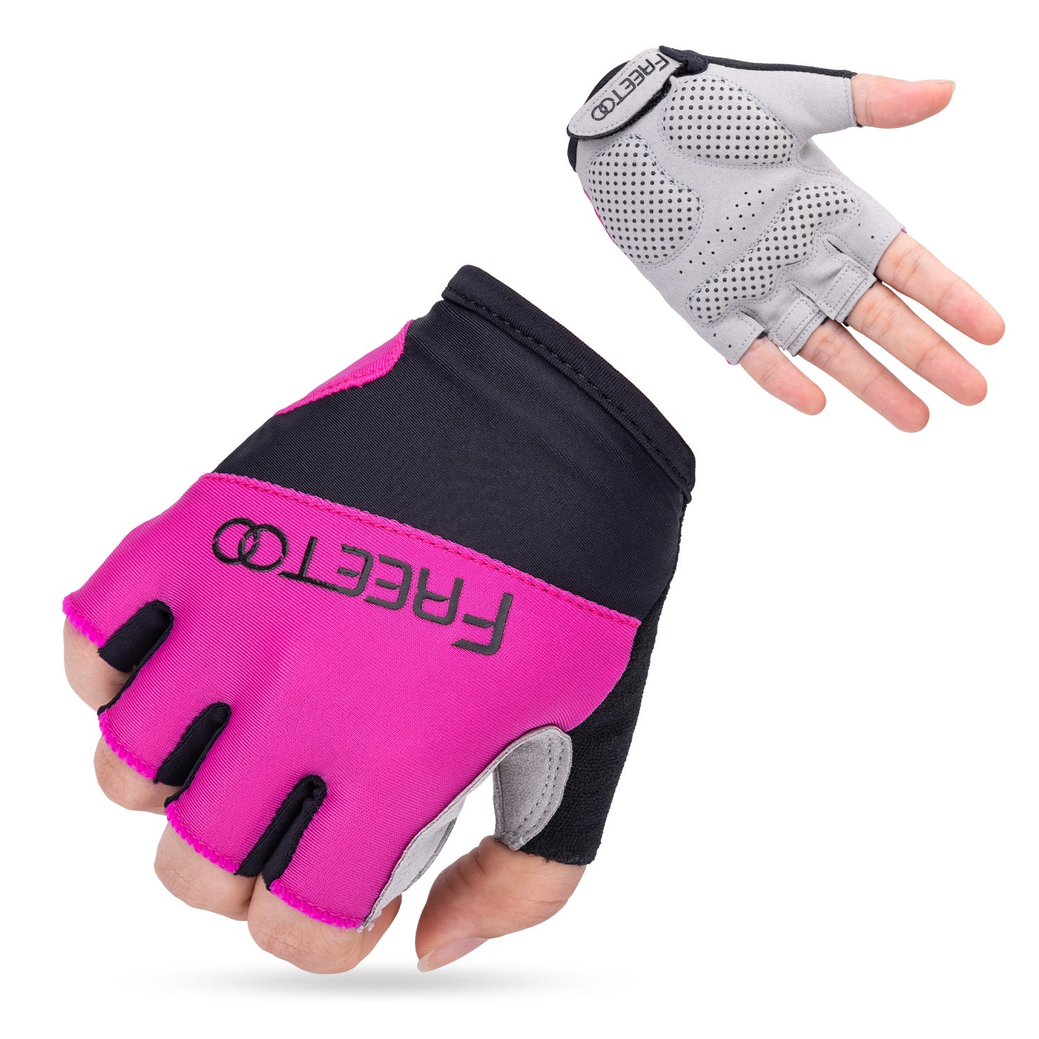FREETOO® Palm Protection Gym Gloves with 4MM SBR Padding for Women
