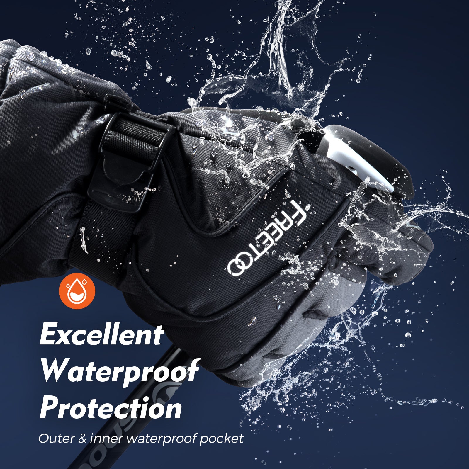 FREETOO® Waterproof and Windproof Winter Skiing Gloves
