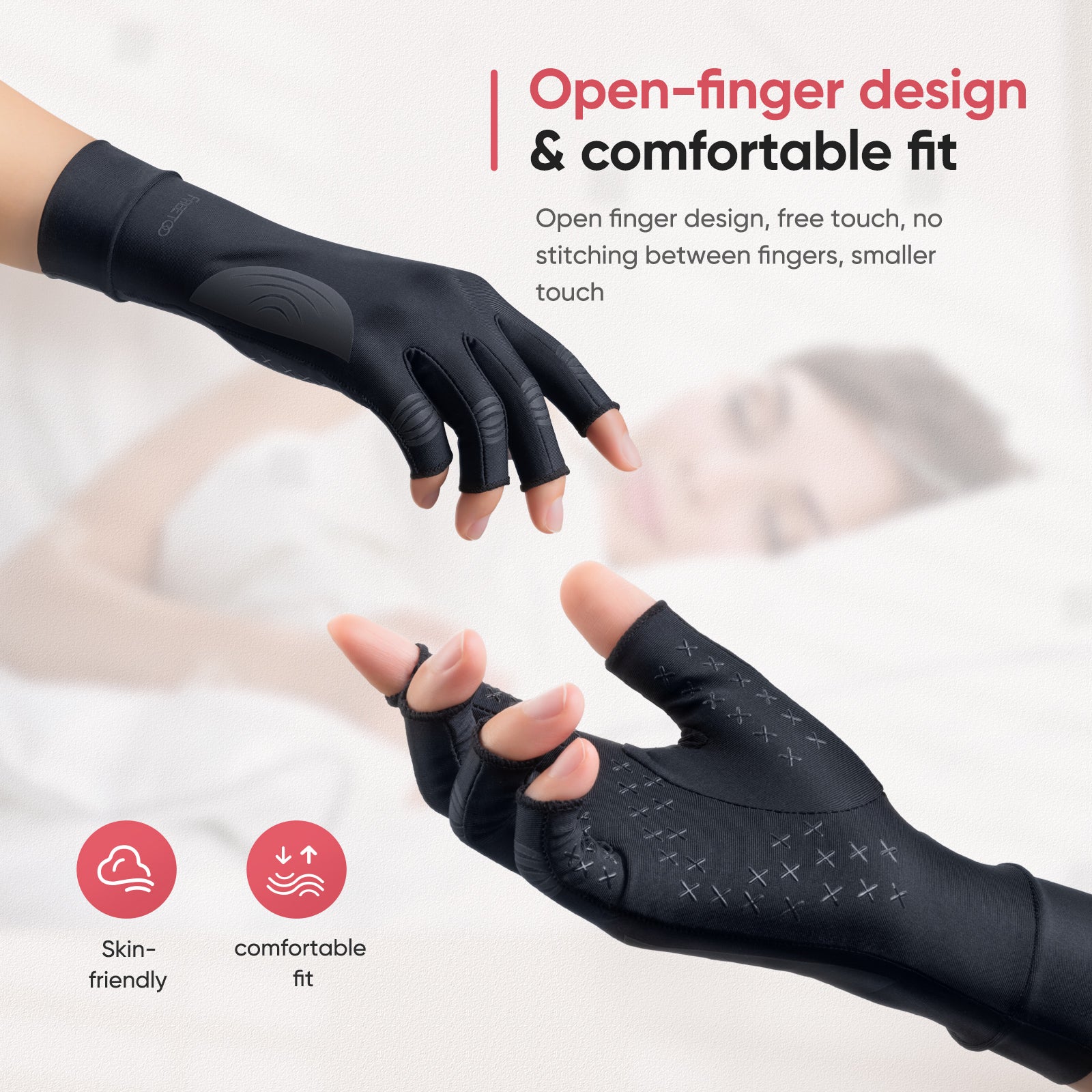 FREETOO® Copper Arthritis Compression Gloves for Women & Men